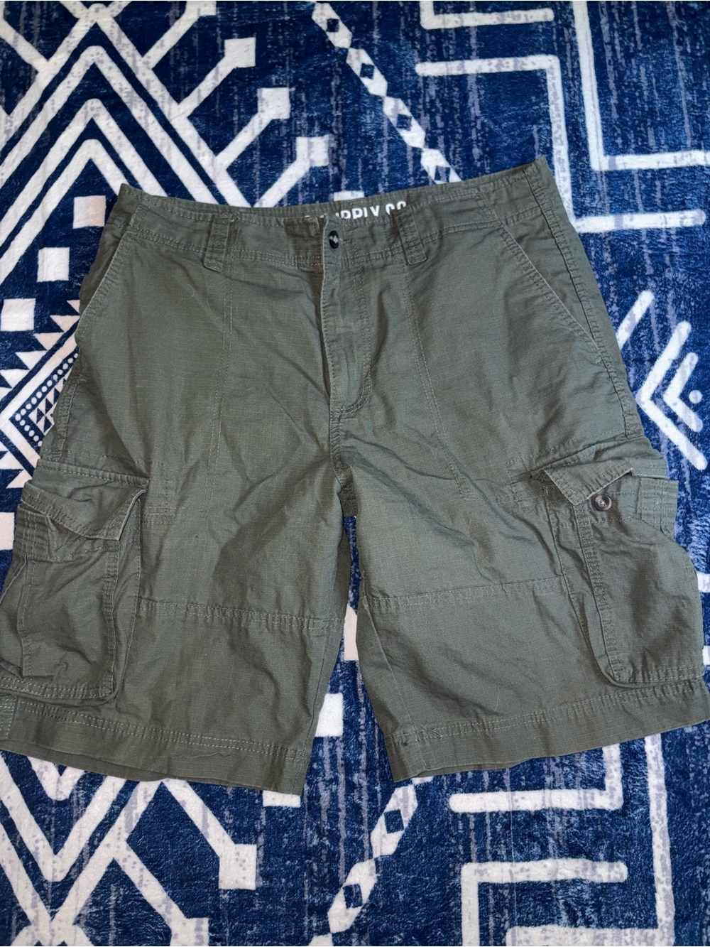 Mossimo Supply Co. Olive Cargo Pocket Shorts